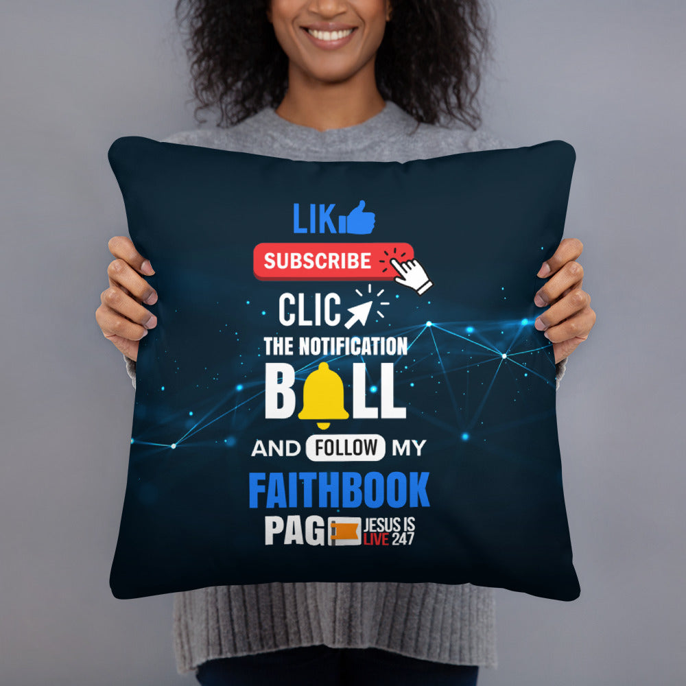 Like My Faithbook Page. Basic Pillow