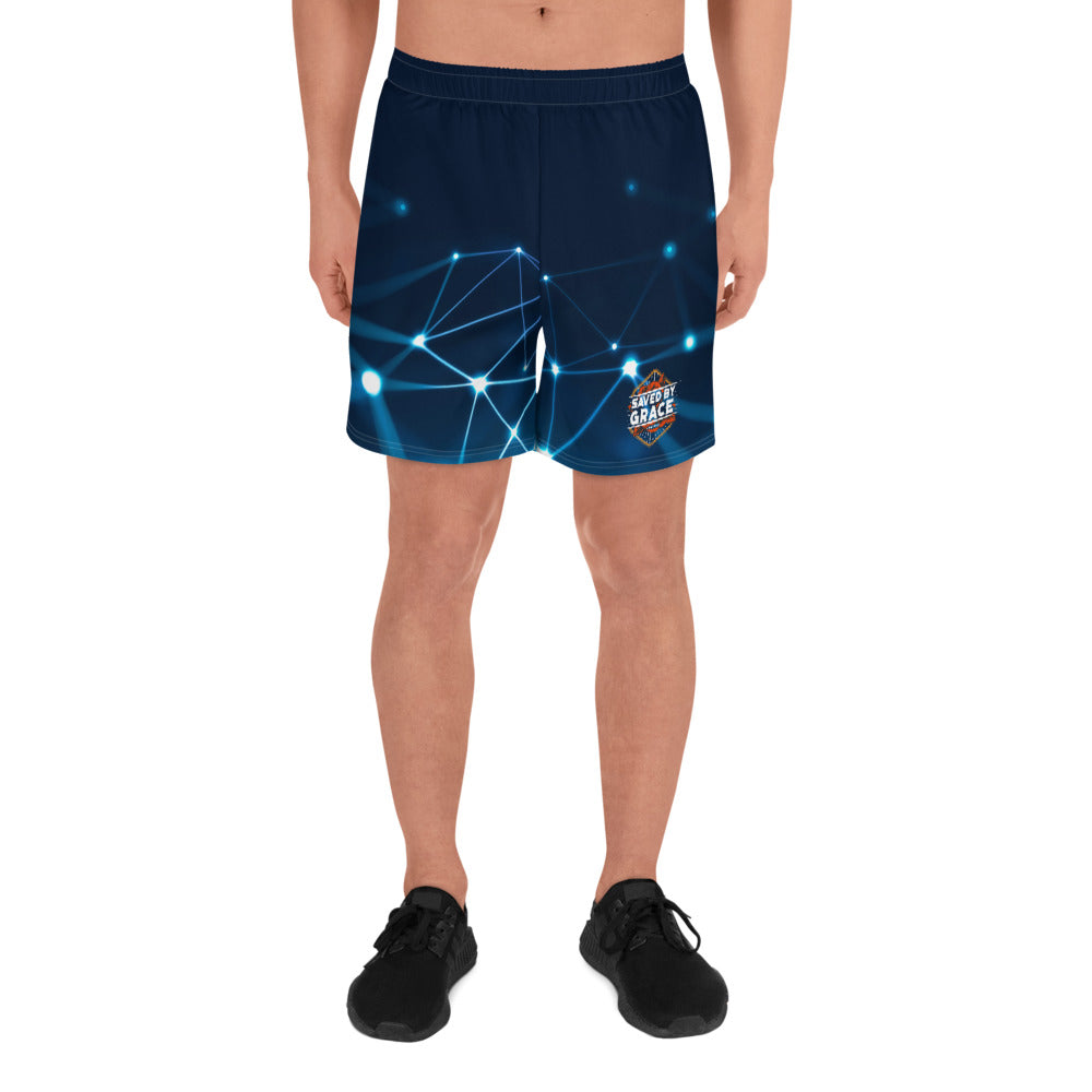 Saved By Grace. Men's Athletic Long Shorts