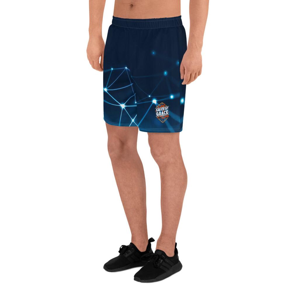 Saved By Grace. Men's Athletic Long Shorts