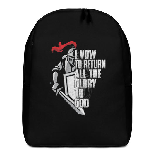 I Vow To Return All The Glory To God. Minimalist Backpack