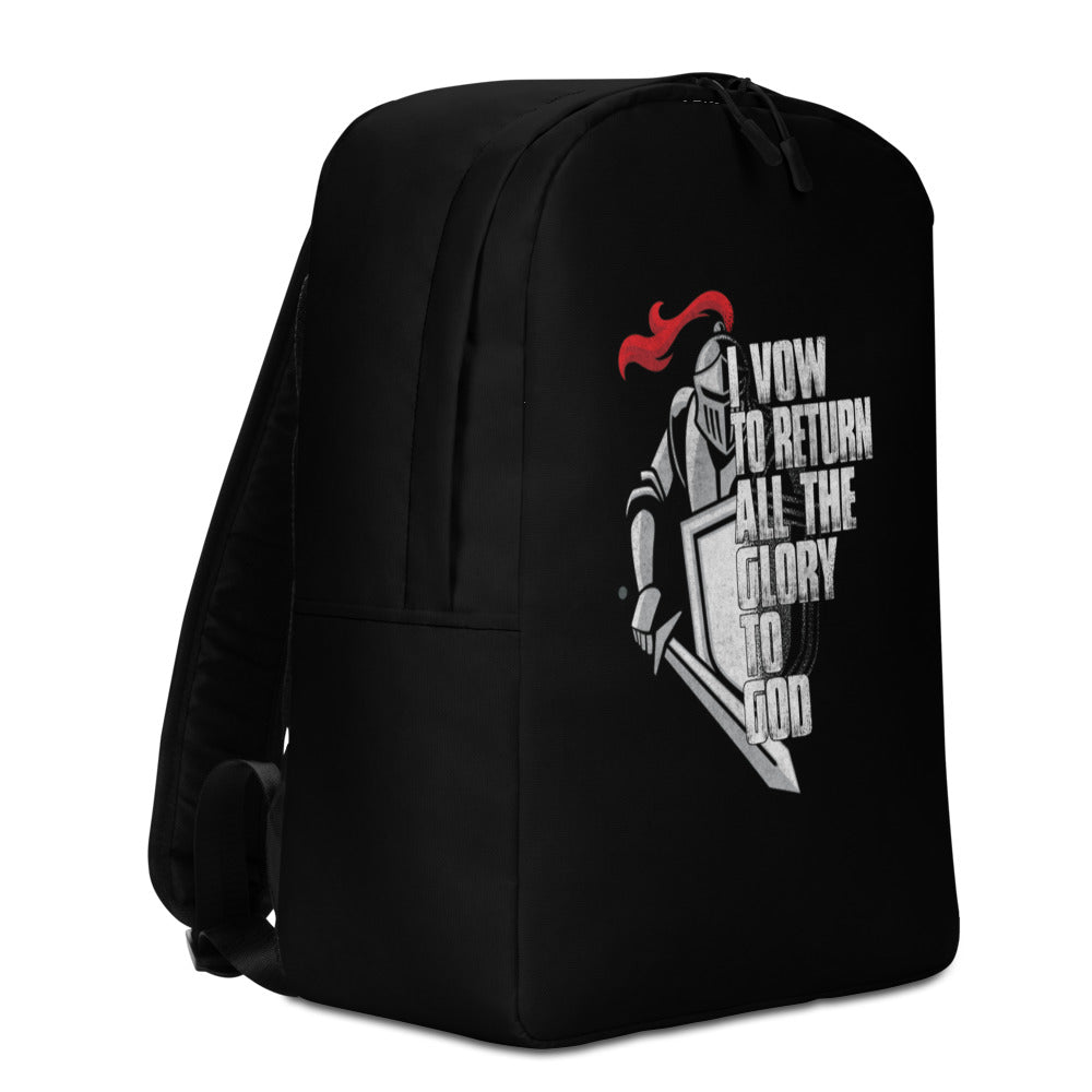 I Vow To Return All The Glory To God. Minimalist Backpack