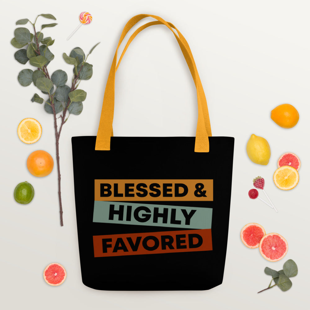 Blessed & Highly Favored. Tote bag