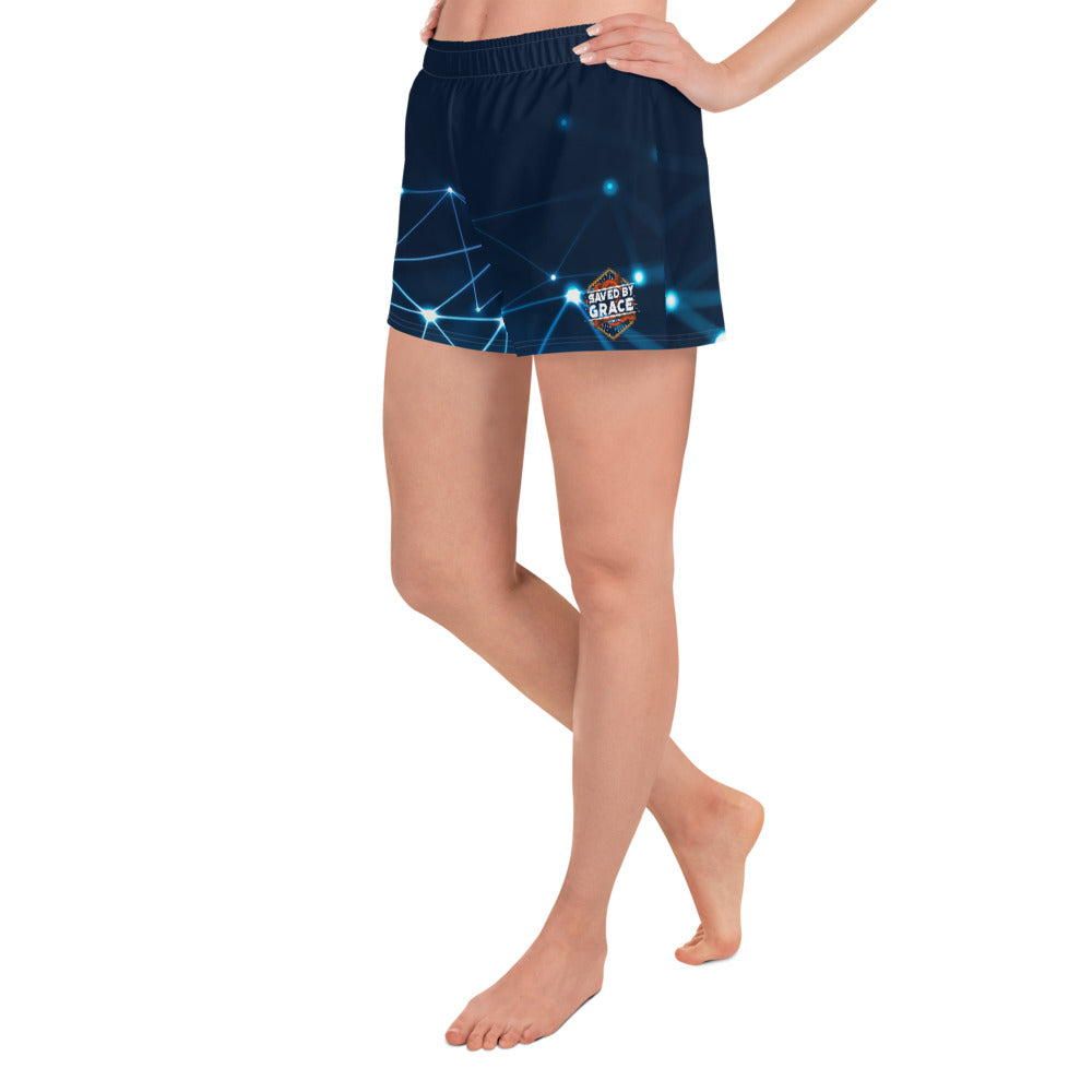 Saved By Grace. Women's Athletic Short Shorts