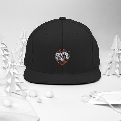 Saved By Grace. Snapback Hat