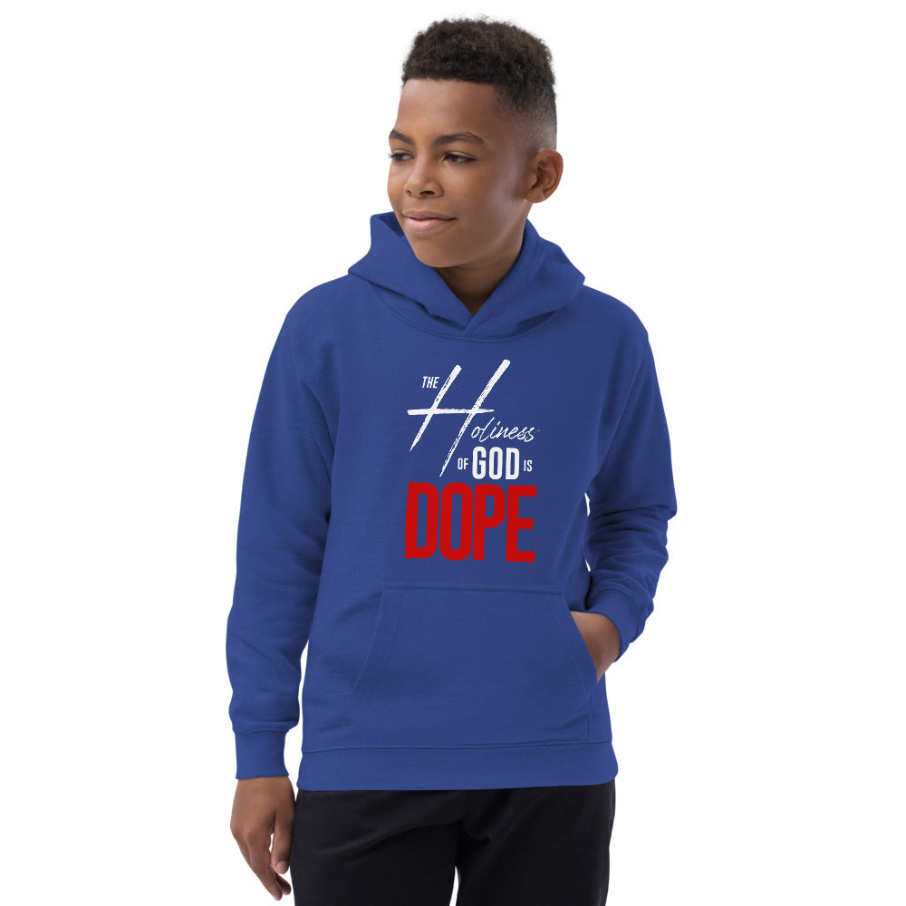 The Hotiness of God Is Dope Kids Hoodie