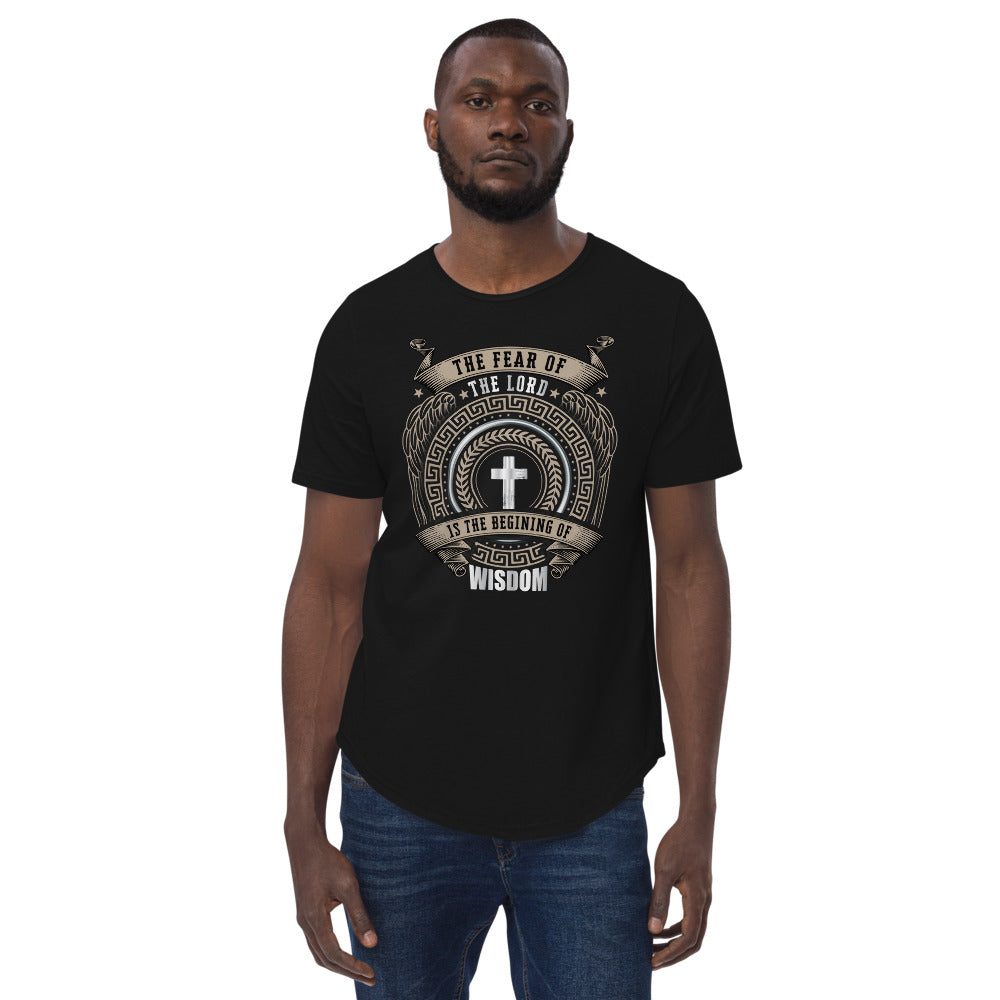 The Fear Of The Lord Is The Beginning Of Wisdom. Men's Curved Hem T-Shirt