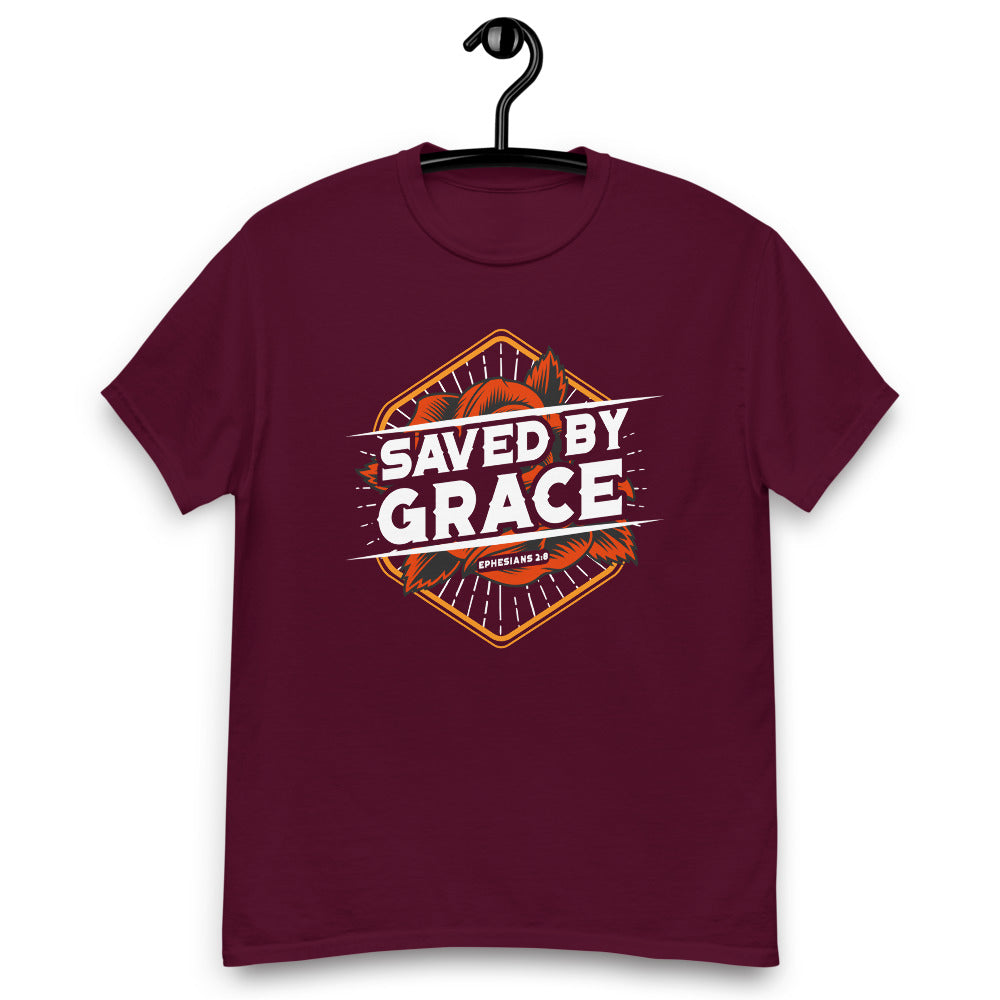 Saved By Grace. Men's heavyweight tee