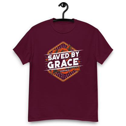 Saved By Grace. Men's heavyweight tee