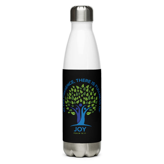 In His Presence, There Is Fullness Of Joy. Stainless Steel Water Bottle