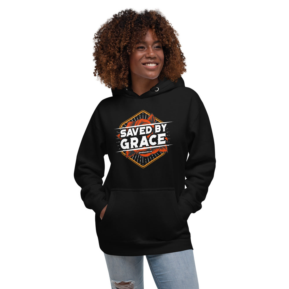 Saved By Grace. Unisex Hoodie