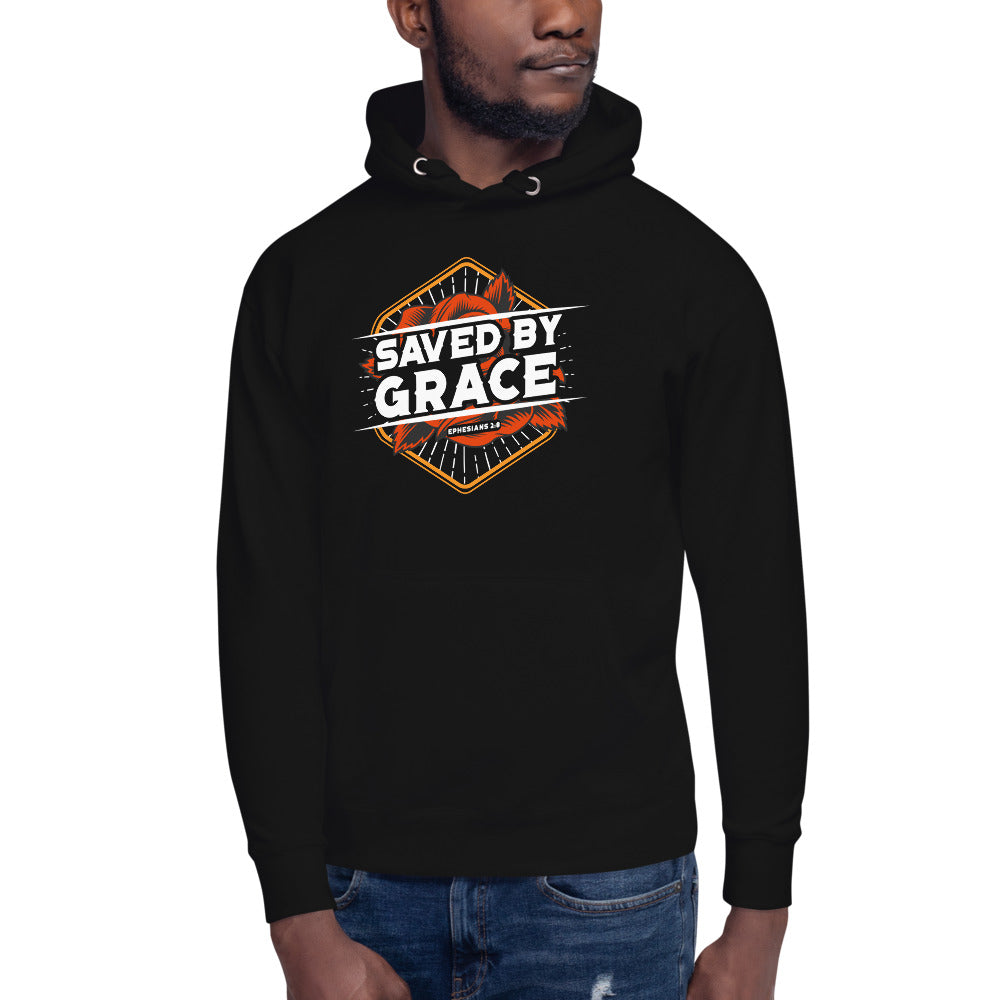 Saved By Grace. Unisex Hoodie