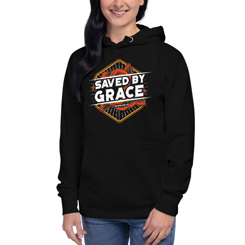 Saved By Grace. Unisex Hoodie