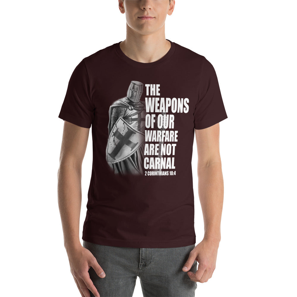 The Weapons Of Our Warfare Are Not Carnal. Short-Sleeve Unisex T-Shirt