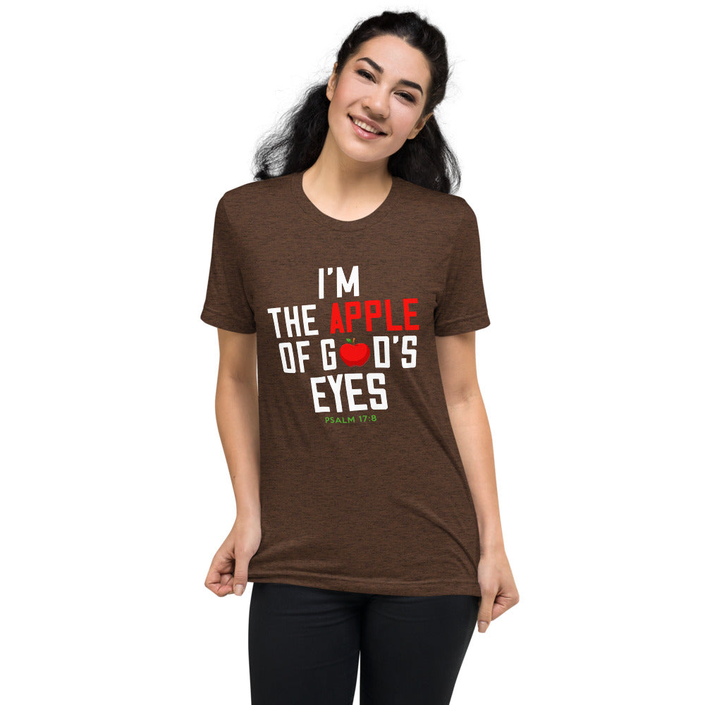 I'm The Apple Of God's Eyes Short Sleeve Women T-shirt