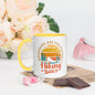 Mountains Are For Prayers, Mug with Color Inside