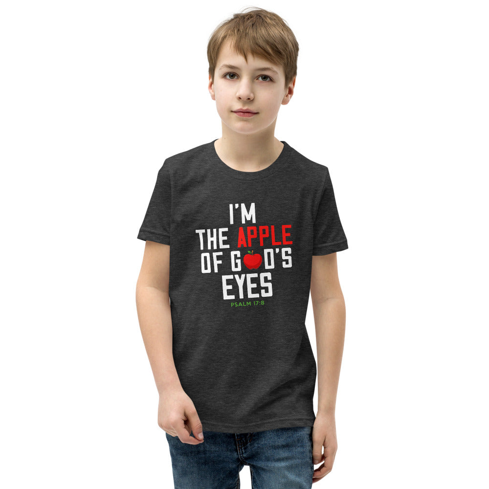 Im the Apple of Dad's Eyes Youth Short Sleeve T-Shirt