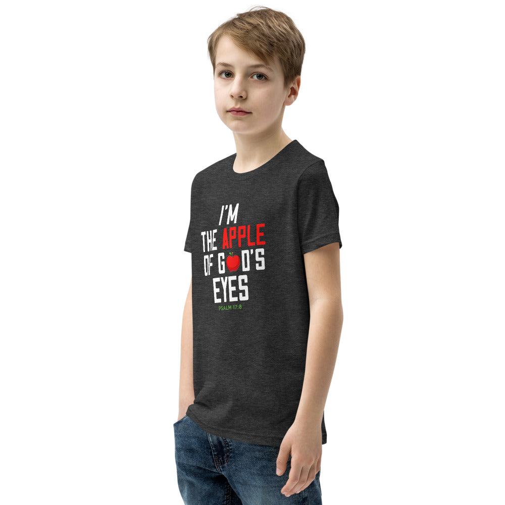 Im the Apple of Dad's Eyes Youth Short Sleeve T-Shirt