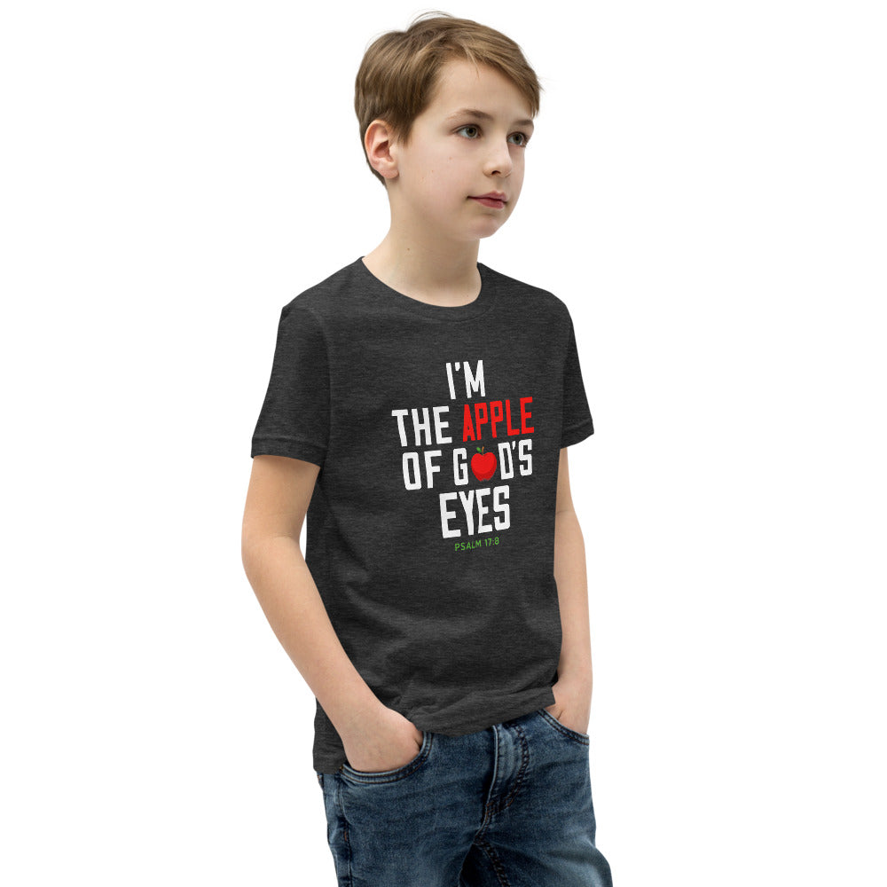 Im the Apple of Dad's Eyes Youth Short Sleeve T-Shirt