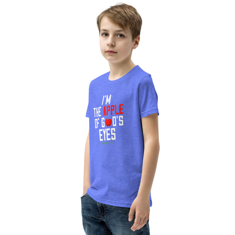 Im the Apple of Dad's Eyes Youth Short Sleeve T-Shirt