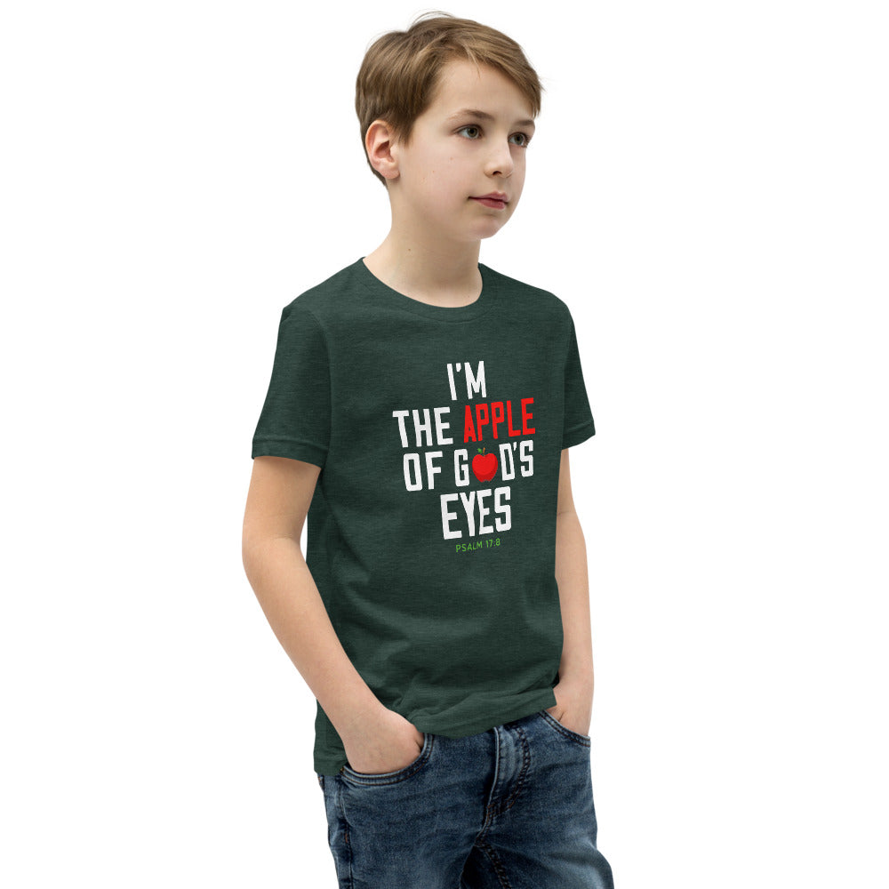 Im the Apple of Dad's Eyes Youth Short Sleeve T-Shirt