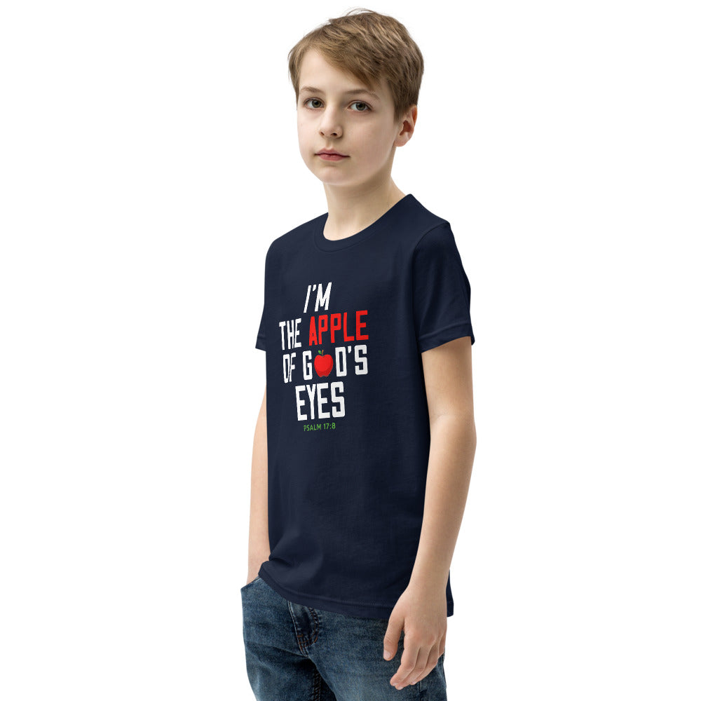 Im the Apple of Dad's Eyes Youth Short Sleeve T-Shirt