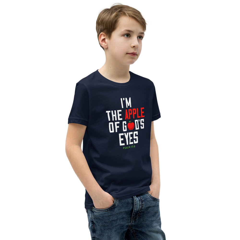 Im the Apple of Dad's Eyes Youth Short Sleeve T-Shirt